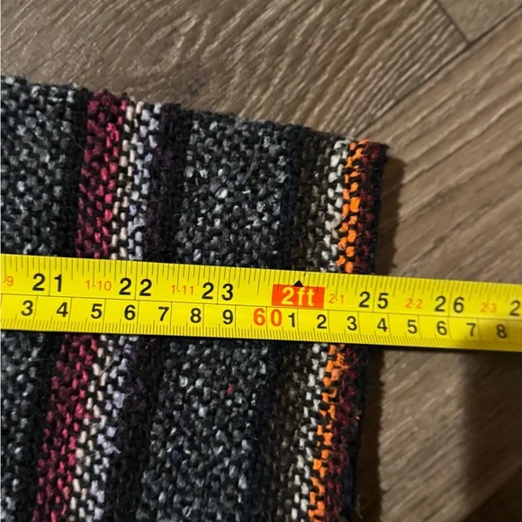 Baja Mexican Pullover Hoodie Black and Rainbow - Picture 4 of 5